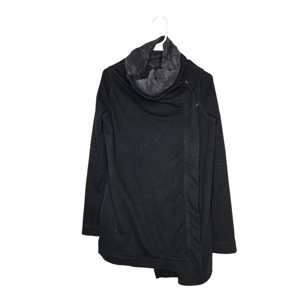 Lululemon Snap Wrap Jacket Shawl Collar Yoga Studio Size 2 Athleisure Cozy - Picture 2 of 5